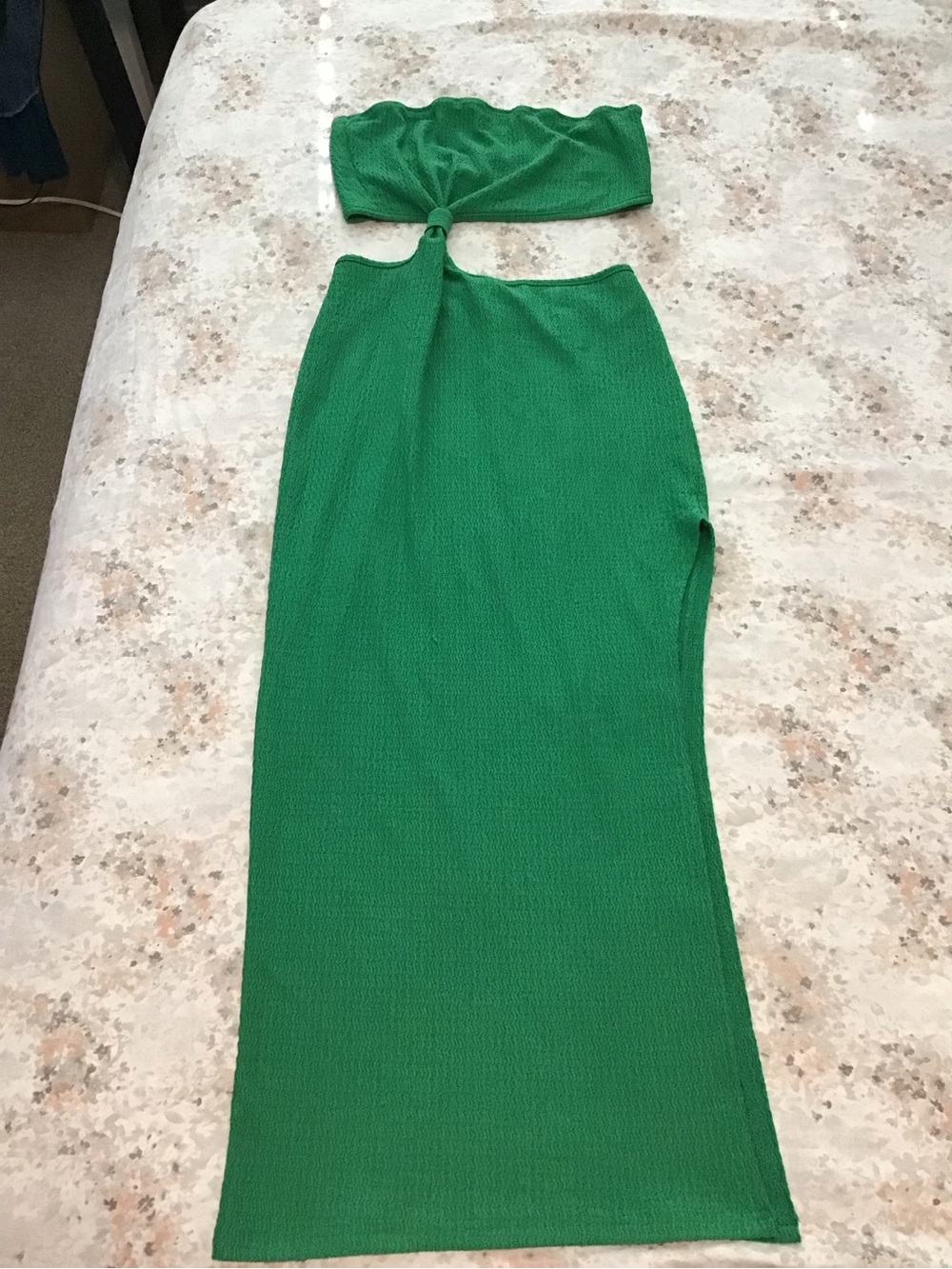 SHEIN Vibrant Green Textured Top Size M